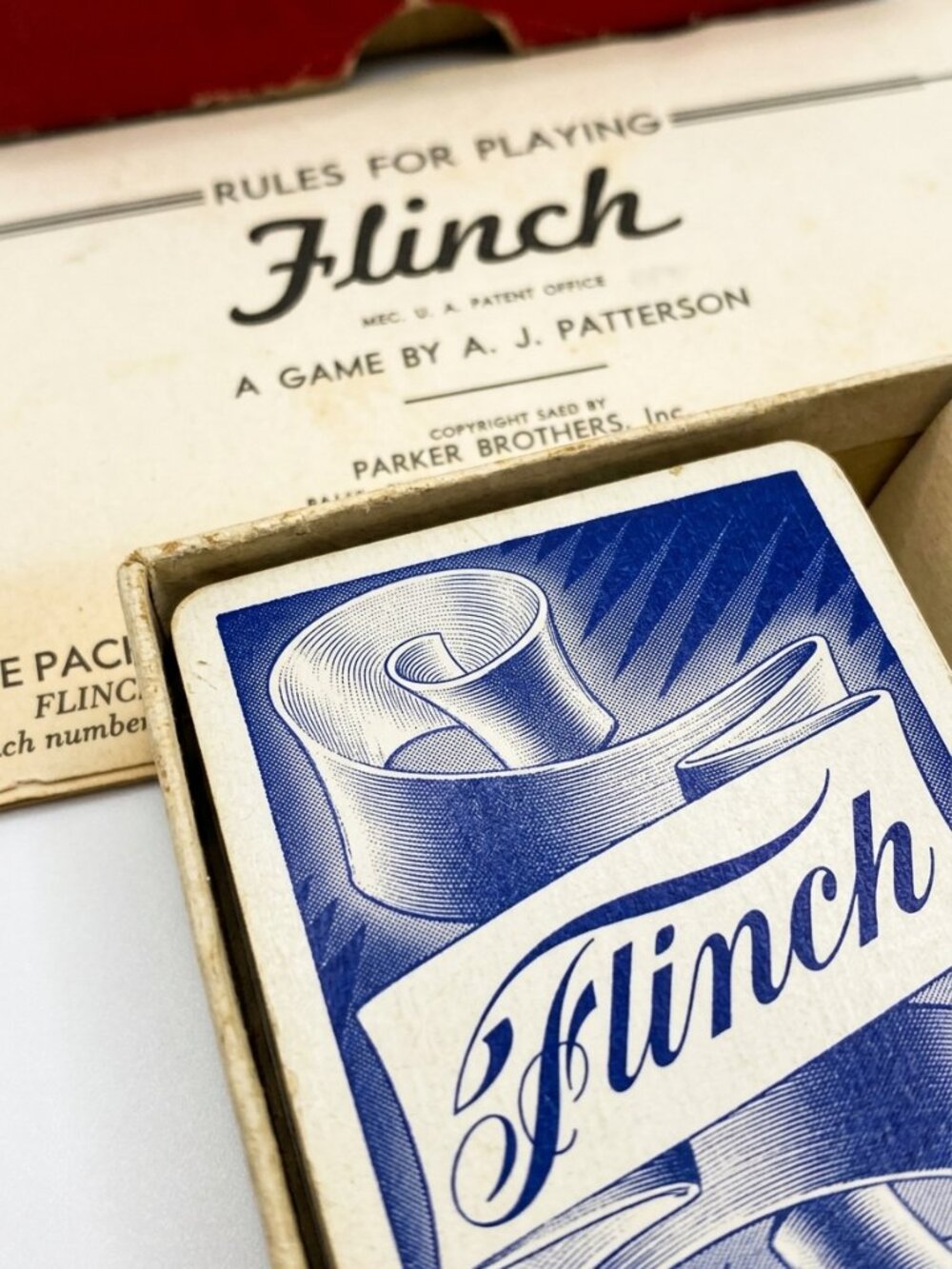 Vintage 1938 Parker Brothers Flinch Game • Complete Deck • Original Instructions - Picture 4 of 5